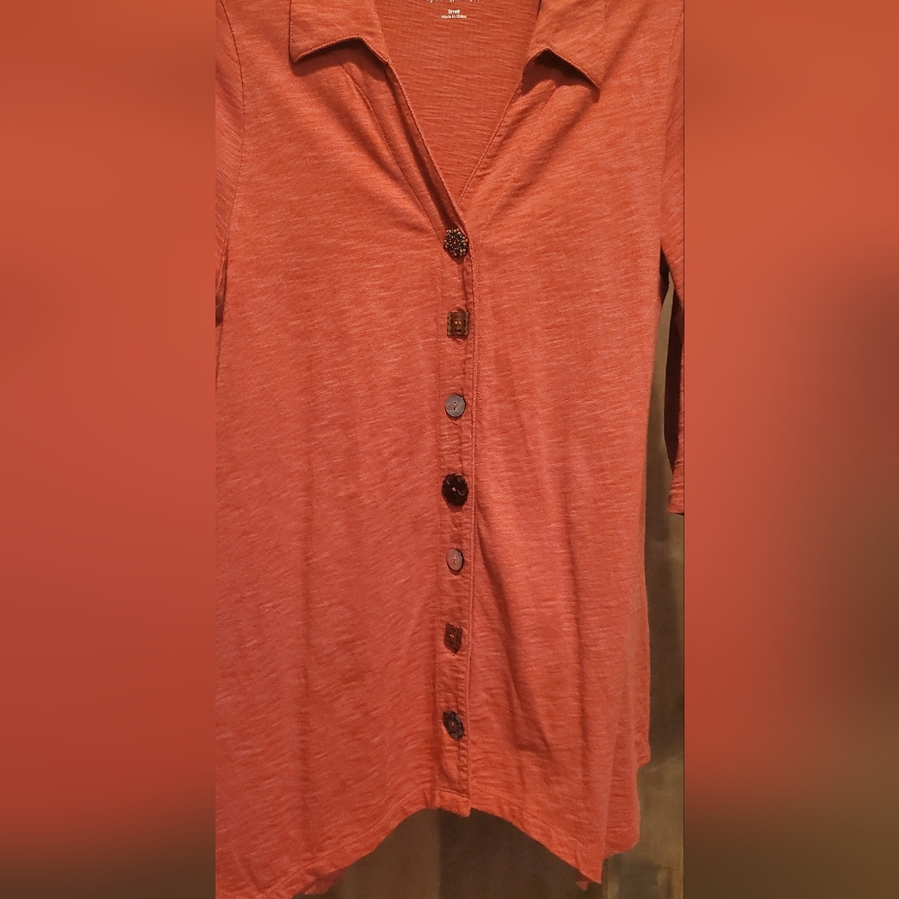 Soft Surroundings Danielle Button Front Tunic - image 3